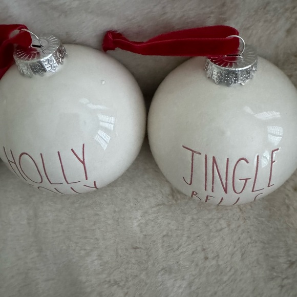 Rae Dunn Set of 3 Christmas Ornaments - Picture 2 of 4